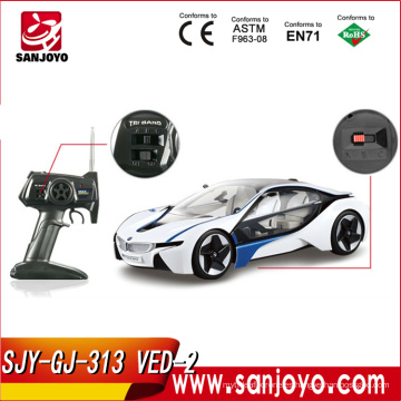 SJY-GJ313-2 VED 4.8V 500MAH coche de juguete rc coche w / luz 1:14 rc modelo de coche moda blanco